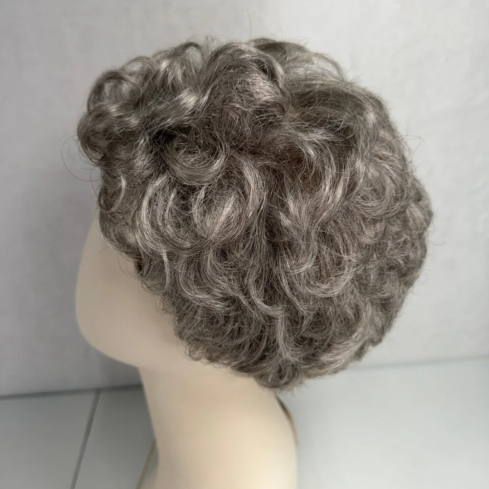 Paula Young Size A Wig Ivy Style Color 56 Grey Short Curly Synthetic Hair NEW